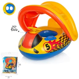 גלגל ים תינוק מכונית מירוץ עם הגה וגגון