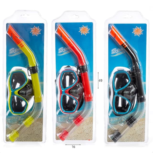 סט משקפת ושנורקל למבוגרים