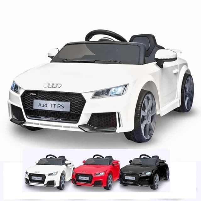 רכב ממונע 12V דגם Audi Tt כולל שלט ומערכת שמע - צבע שחור