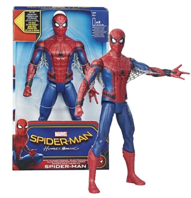 ספיידרמן 12 אינץ מנגן ומזיז עיניים