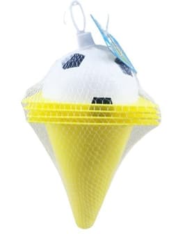 כדורגל כולל 4 קונוסים ברשת