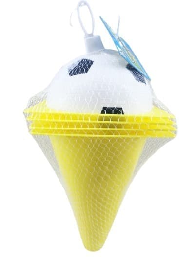 כדורגל כולל 4 קונוסים ברשת