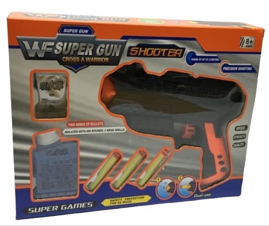 רובה ג'לי בקופסת חלון כולל 200 כדורים וחצי ספוג