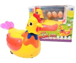 תרנגולת מטילה ביצים כולל אורות ומוזיקה