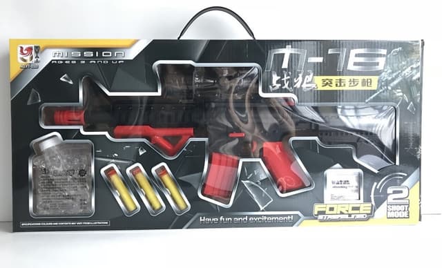 רובה ג'לי M-16 אדום כולל 200 כדורים