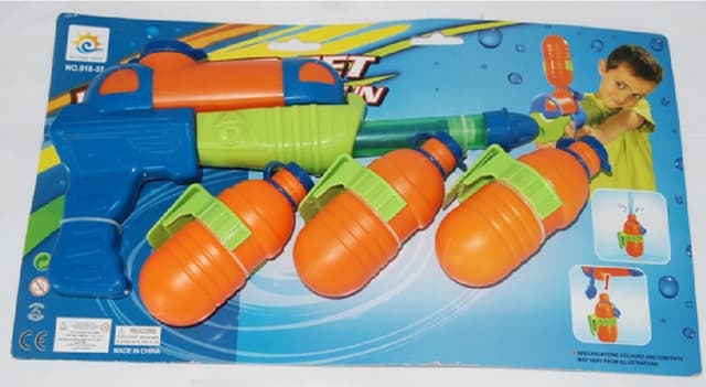 רובה מים כולל 3 מחסניות