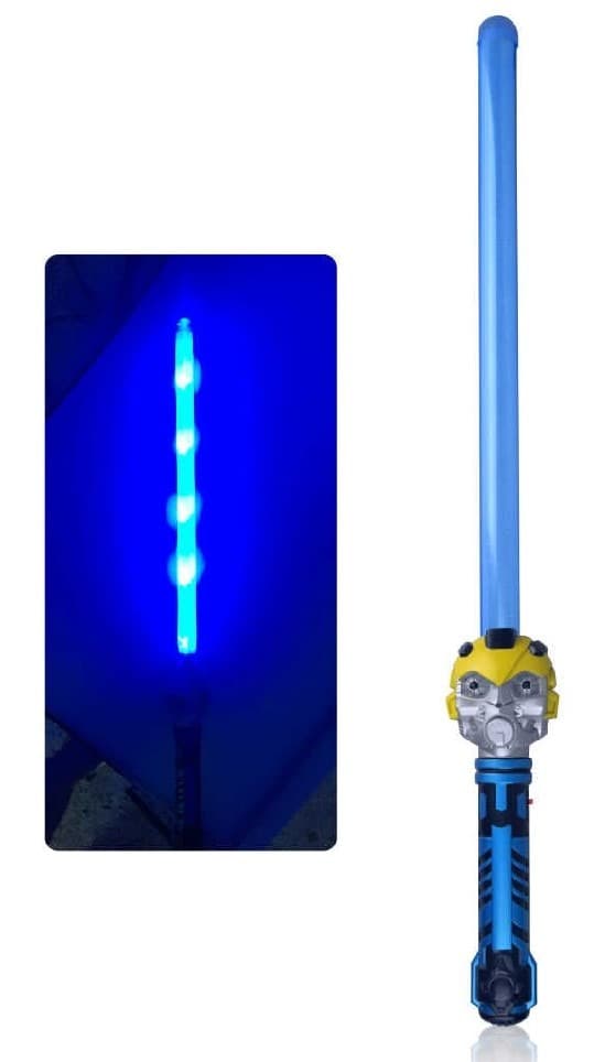 חרב אורות רובוט צהוב כולל כולל סוללות