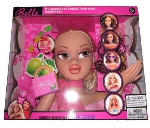 ראש בובה גדול כולל אביזרים