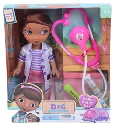 בובה רופאה 10 אינץ כולל אביזרים
