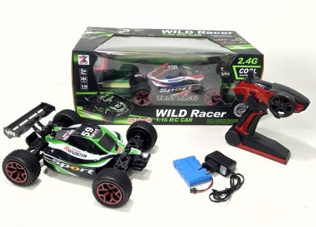 מכונית מרוץ שטוחה מהירה 35 קמש 4 כיוונים כולל ומטען