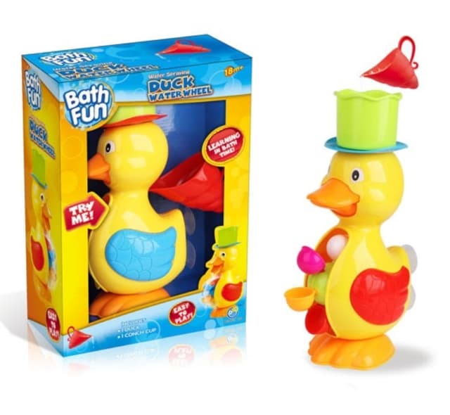 משפך ברווז מתחבר לאמבטיה