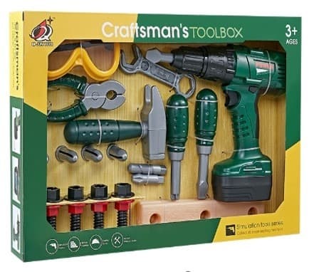 סט מברגה חשמלית וכלי עבודה 18 חלקים