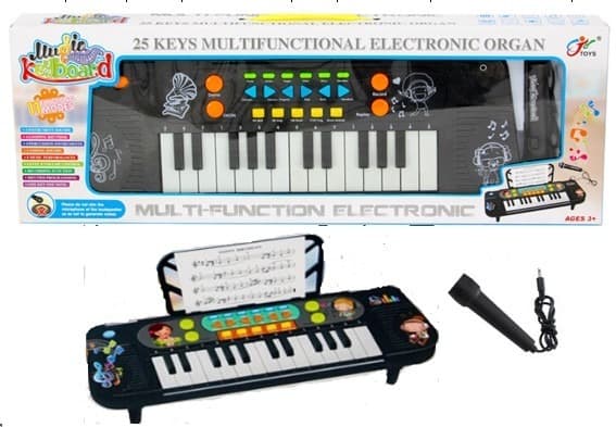 אורגן צלילים איכותי עם מקרופון 25 לחצנים