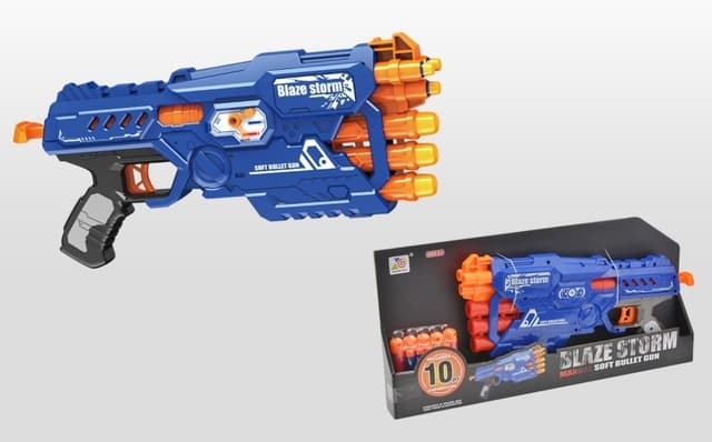 רובה חצים 6 יציאות כולל 10 חצים