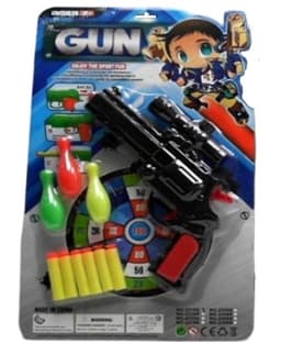 אקדח חצים באולינג כולל 6 חצים