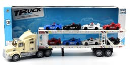 משאית גוררת 8 יחידות מכוניות משטרה