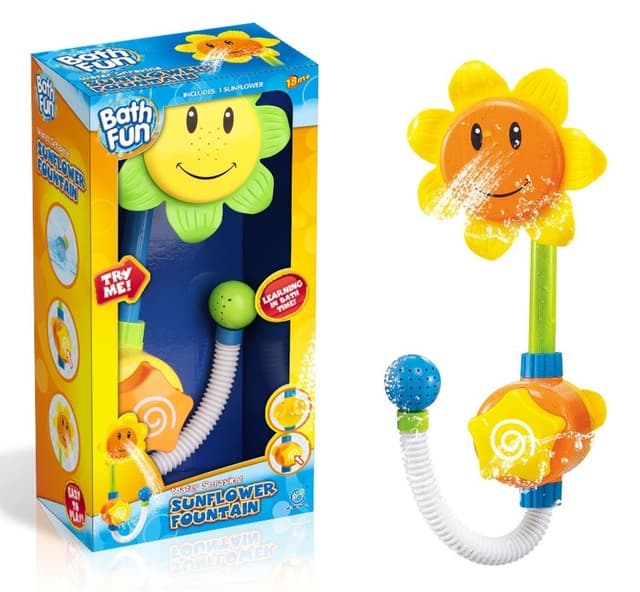 פרח חמניה לאמבטיה משפריץ מים