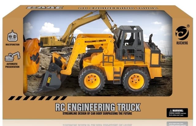 טרקטור בולדוזר שלט איכותי 4 כיוונים 6 ערוצים