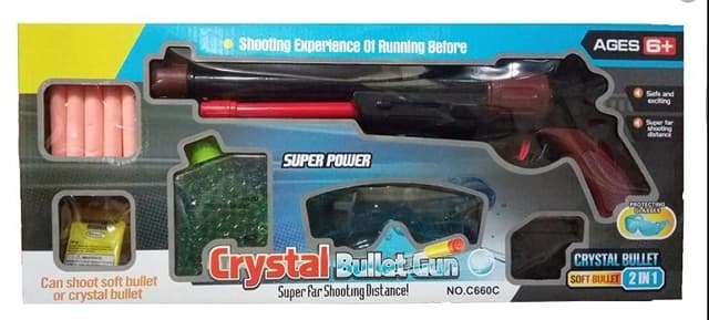 רובה בוקרים ג'לי כולל משקפיים וחצי ספוג