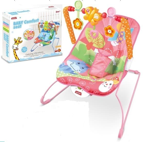 טרמפולינה וורוד רוטט לתינוק כולל רעשנים