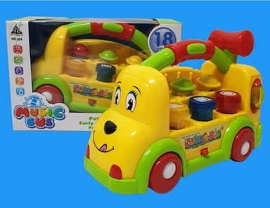 מכונית הך פטיש מנגן כולל אורות ומוזיקה