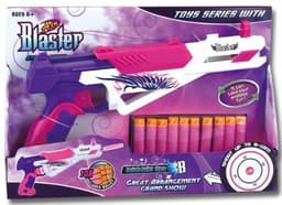 רובה חצים וורוד כולל 10 חצים