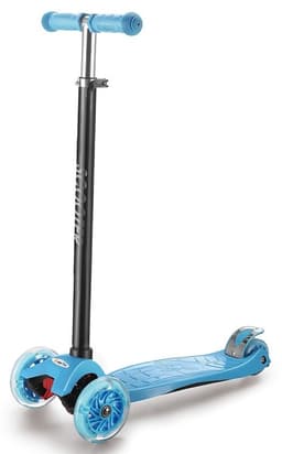 קורקינט 3 גלגלים גלגלי סיליקון אורות גובה 65-90 ס"מ