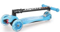 קורקינט 3 גלגלים מתקפל גלגלי סיליקון אורות גובה 65-90 ס"מ