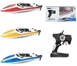 סירת מנוע איכותית על שלט 4 כיוונים מהירות גבוהה כולל מטען USB