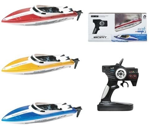 סירת מנוע איכותית על שלט 4 כיוונים מהירות גבוהה כולל מטען USB