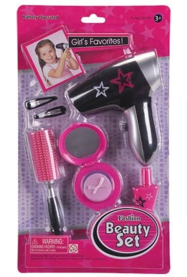 סט טיפוח כולל פן חשמלי ואביזרים 6 חלקים בבליסטר 38 ס"מ