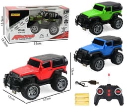 ג'יפ סופה שלט 4 כיוונים גודל 22 ס"מ מהירות 15 קמש כולל מטען USB