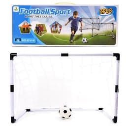 זוג שערי כדורגל כולל כדור ומשאבה