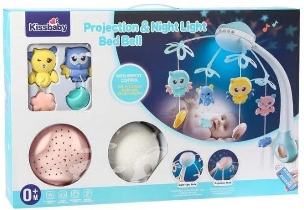 מובייל ינשופים מנגן כולל מוזיקה ושלט שליטה מרחוק