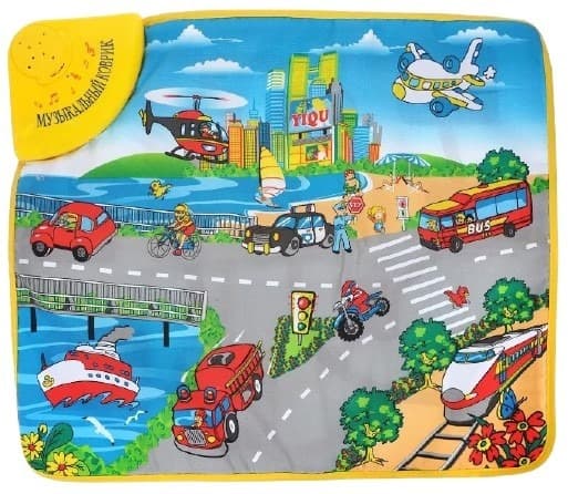 שטיח צלילים מנגן דגם תחבורה בעיר