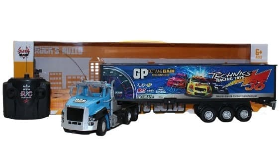 משאית שלט סמיטריילר כולל אורות מטען USB