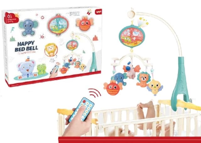 מובייל חיות מנגן כולל מוזיקה ושלט שליטה מרחוק