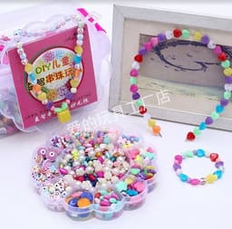 ערכת פנינים להכנת שרשראות צמידים וקשת שיער כולל כ 800 חרוזים ופנינים בצורות שונות דגם 16