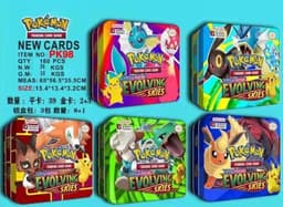 פוקימון PK 98 כולל 71 קלפים בקופסת פח