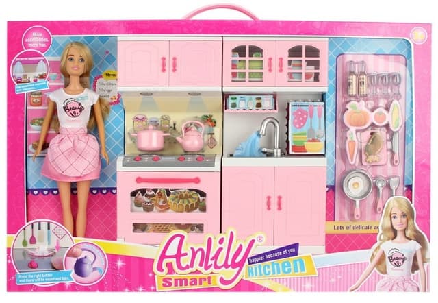 בובת ANLILY כולל מטבח ואביזרים