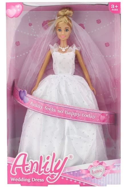 בובת ANLILY שמלת כלה