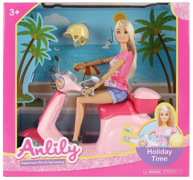 בובת ANLILY על קטנוע