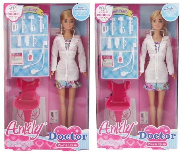 בובת ANLILY אחות כולל בובה כסא טיפולים ואביזרים