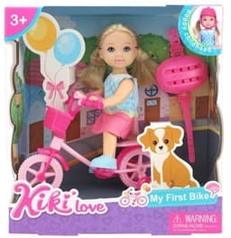 בובת קיקי לאב עם אופניים