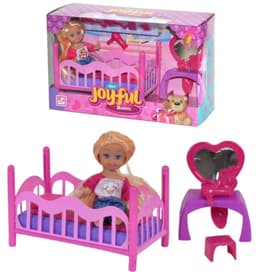 בובת קיקי לאב חדר שינה כולל מיטה ושידת איפור