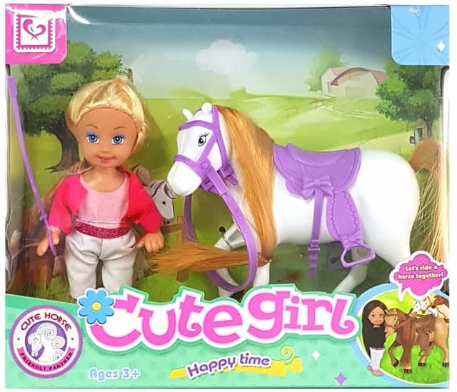 בובת קיקי לאב רוכבת סוסים