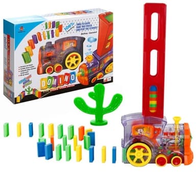 קטר סוללות שקוף דומינו ראלי כולל אורות