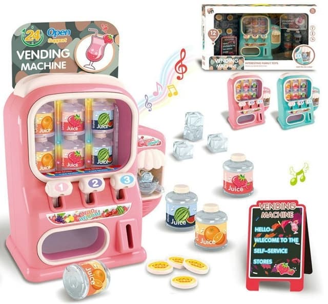 מכונת שתייה כולל אורות ומוזיקה