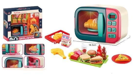 מיקרוגל חשמלי כולל סנדוויצים והמבורגר להכנה