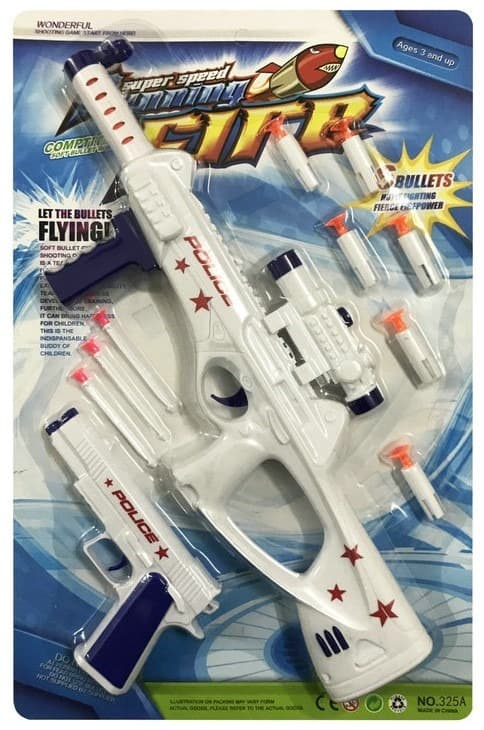 זוג רובים יורי חצים בצבע לבן